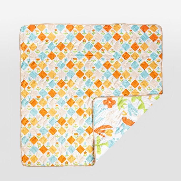 Anywhere Adventure Play Mat, Featuring Quilted Wipeable Machine Washable Fabric