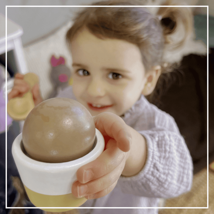 Wooden Ice Cream Shop Set - Pretend Play Counter Ages 3+