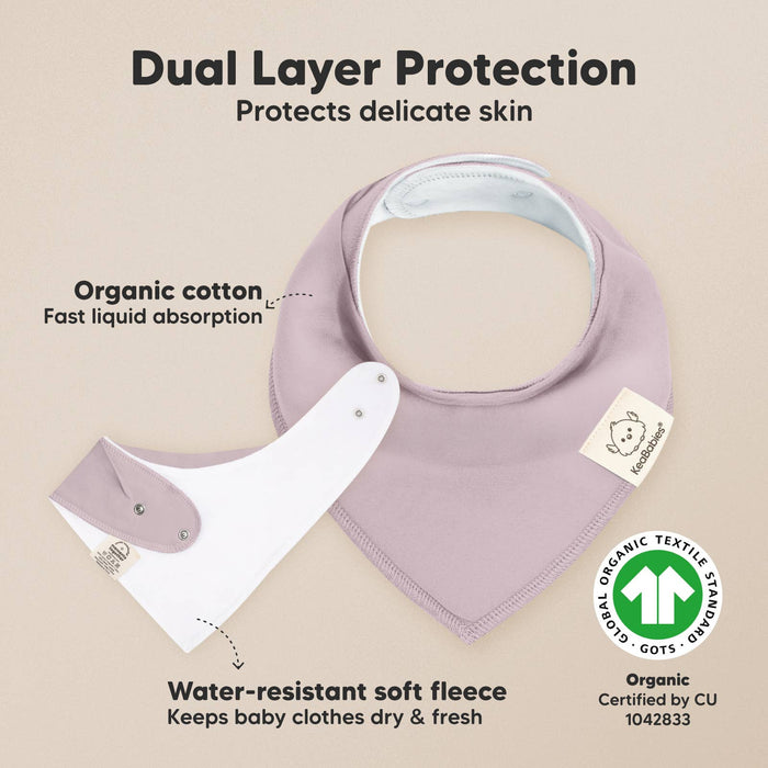 Embrace 8-pack Baby Bandana Bibs for Boys and Girls - Nature Baby Outfitter