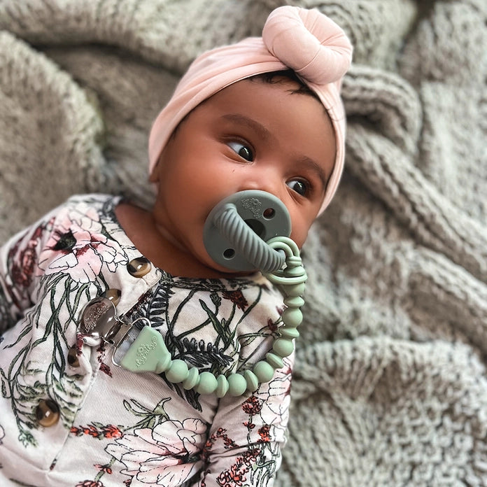 Sweetie Strap Beaded Silicone Pacifier Clip