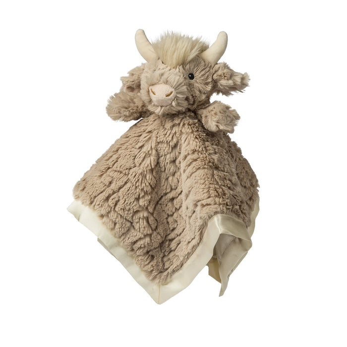 Highland Cow Putty Nursery Character Blanket