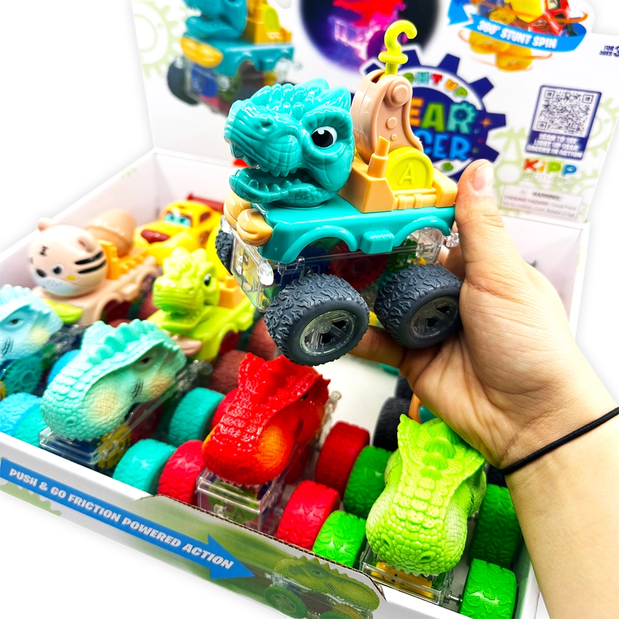 Friction Toy Car Light Up Assortment 12 Pieces per Display 24452