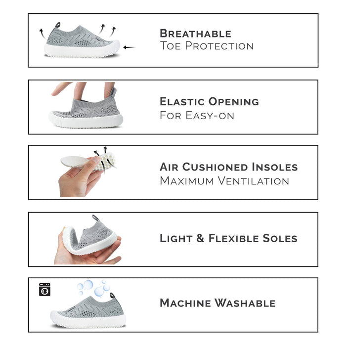 Black Kids Breeze Knit Shoe