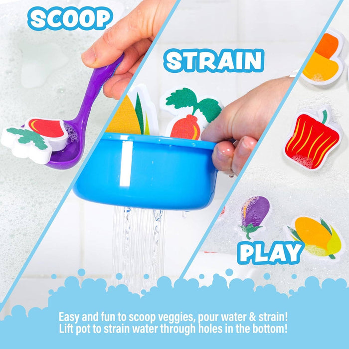 Tub Soup Scoop, Strain & Play Toddler Bath Toy