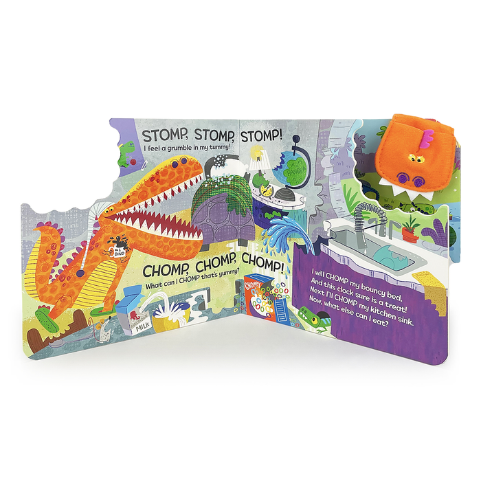 Chomp Chomp Dino Board Book with Finger Puppet