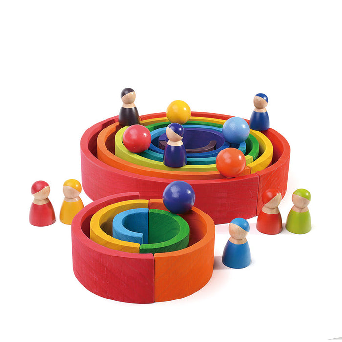 **Pre-order (Ships in 1-2 Weeks)**6-Piece Rainbow Wooden Balls – 1.8" Diameter