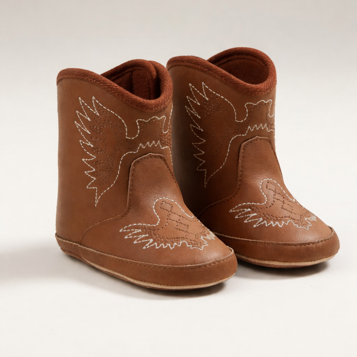 Lil' Buckaroo Brown Baby Cowboy Boots