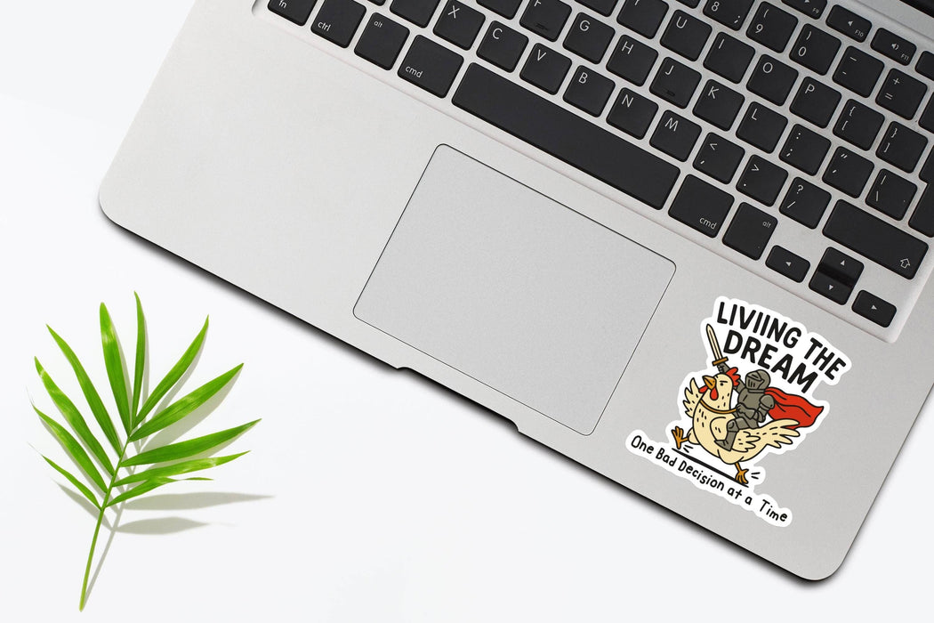 Living The Dream Knight Sticker