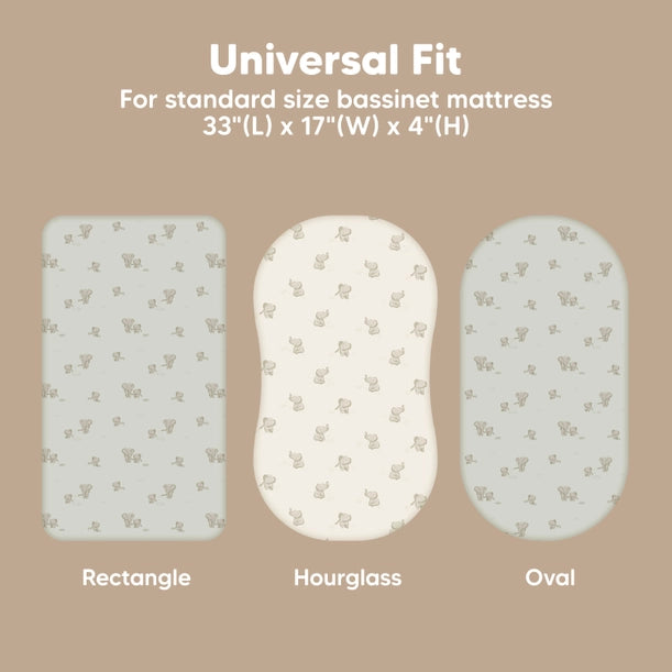 Isla Bassinet Fitted Sheets Set