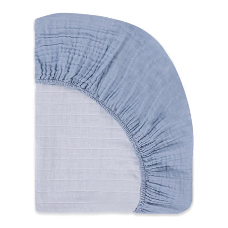 Dewdrop Organic Muslin Crib Sheet