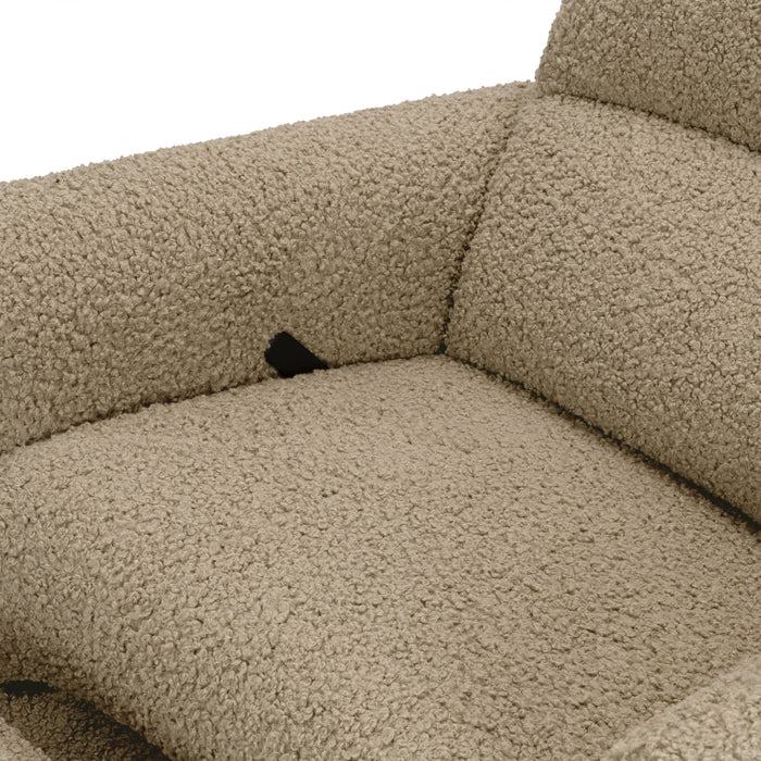 Babyletto Rainbow Recliner and Swivel Glider in Teddy Loop