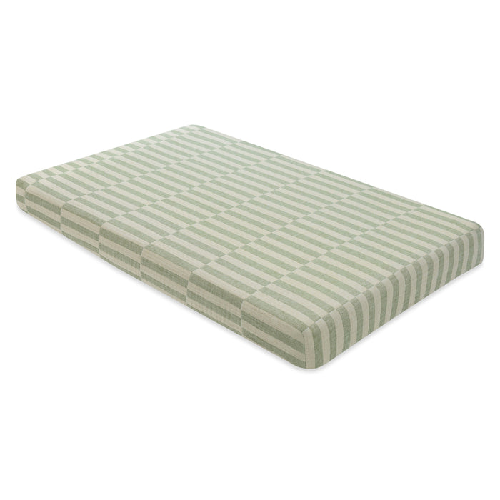 T30536,Babyletto,Moss Stripe Muslin Mini Crib Sheet in GOTS Certified Organic Cotton
