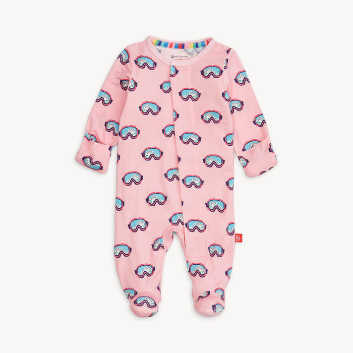 Pink Powder Playtime Modal Footie Pajamas