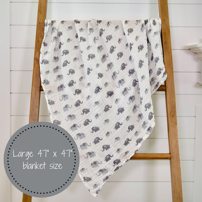 Elephant Swaddle Blanket