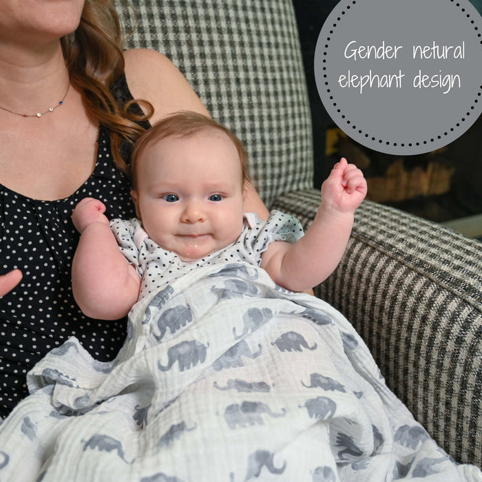 Elephant Swaddle Blanket