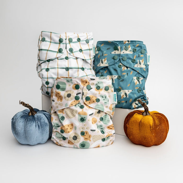 Animals and Insects: Essentials Pocket Cloth Diaper with Athletic Wicking Jersey, Grows with your Baby