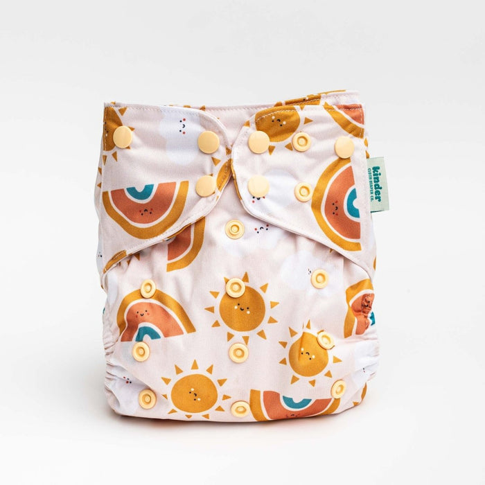 Space and Sky: Essentials Pocket Cloth Diaper with Athletic Wicking Jersey, Grows with your Baby