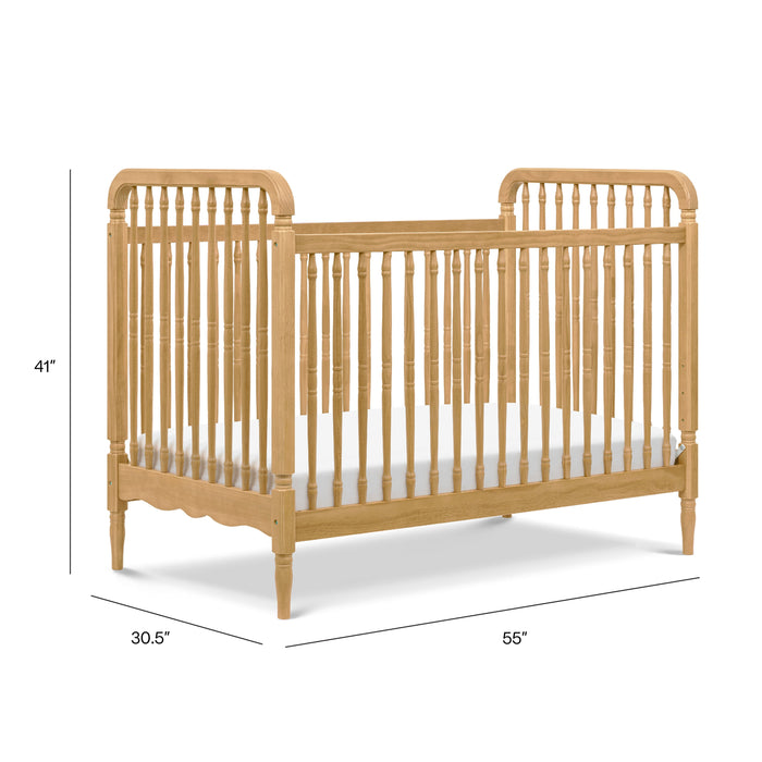 Namesake Liberty 3-in-1 Convertible Spindle Crib with Toddler Bed Conversion Kit