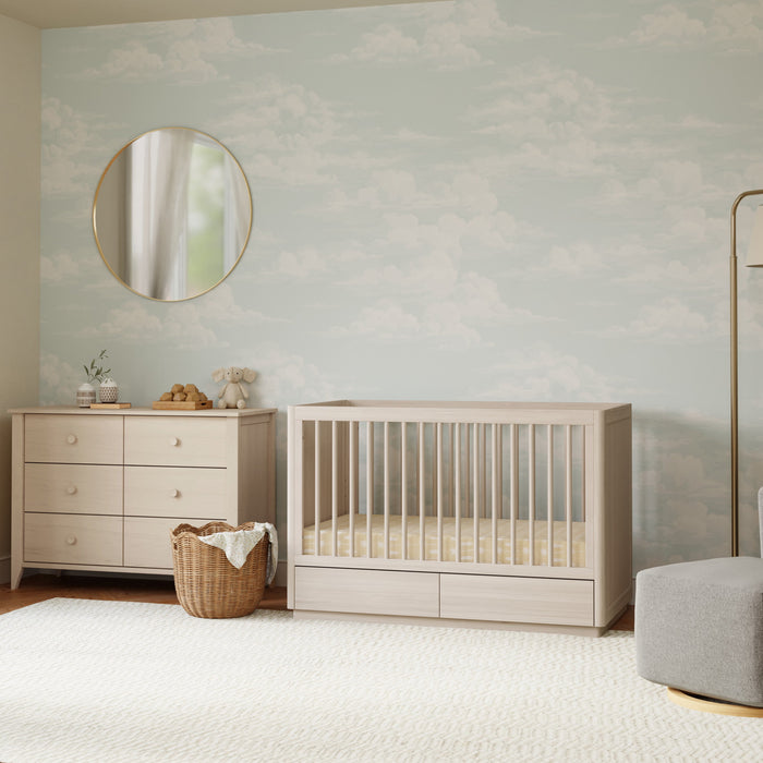 Babyletto Bento 3-in-1 Convertible Storage Crib with Toddler Bed Conversion Kit