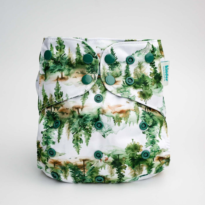 Nature: Essentials Pocket Cloth Diaper with Athletic Wicking Jersey, Grows with your Baby