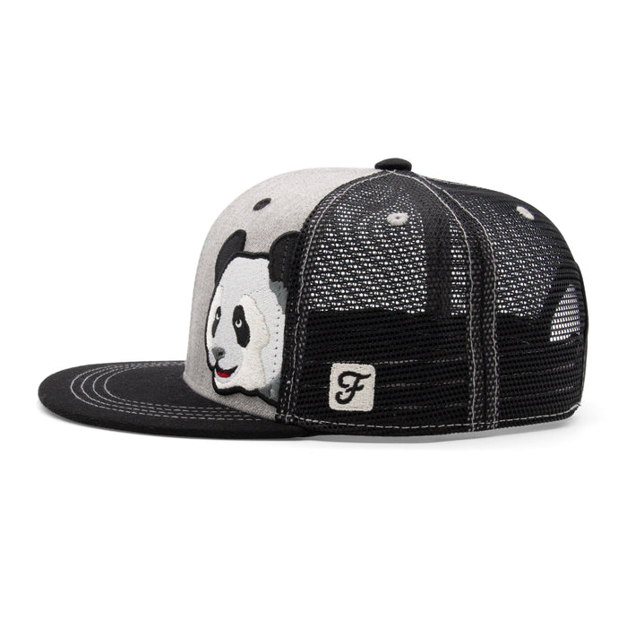 Kids Panda Flat Bill Hat