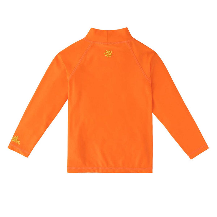 Neon Orange Long Sleeve Sun & Swim Shirt