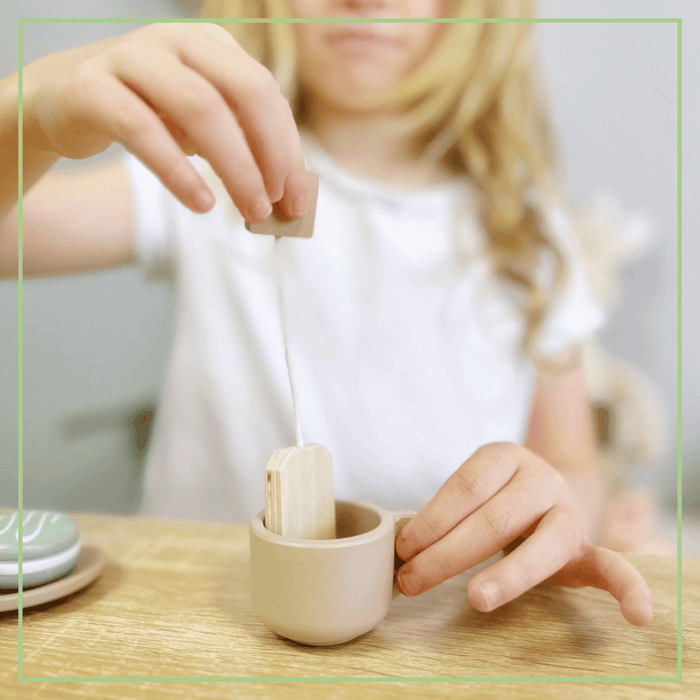 Wooden Tea Party Set – Pretend Play Tea Set Ages 3+