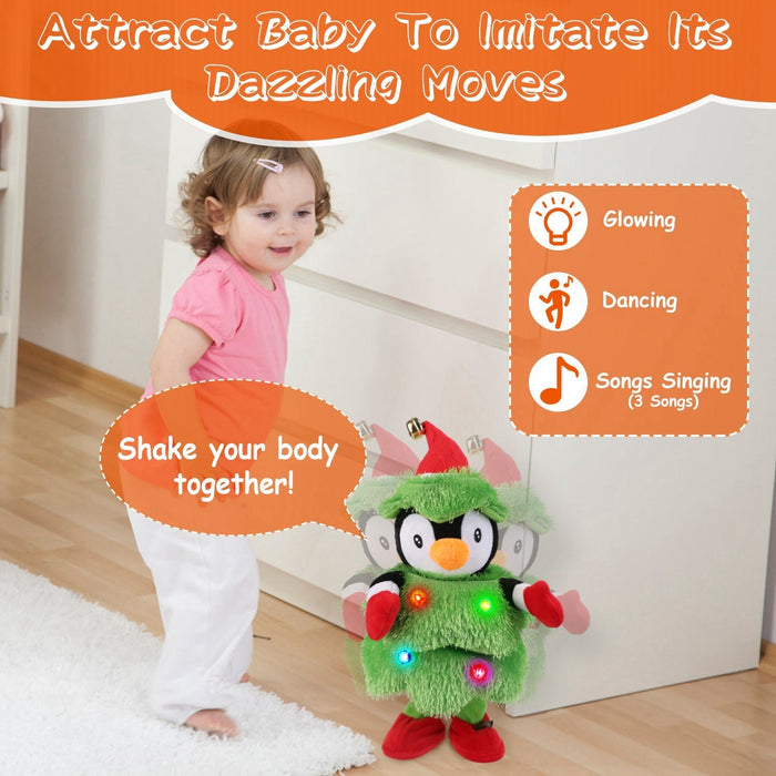 Electric Dancing Singing Plush Toy Twisting Snowman Toy Talking Interactive Mimicking Funny Songs Wiggly Dance Kid Christmas Gift