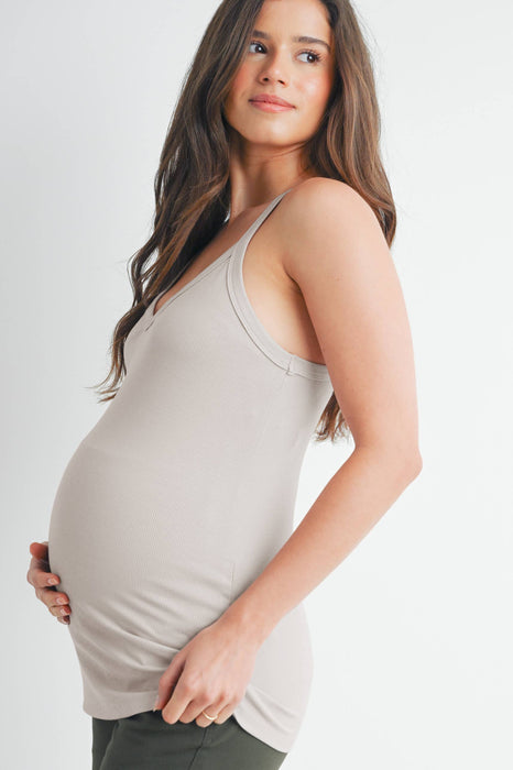 V-Neck Maternity Racerback Tank Top