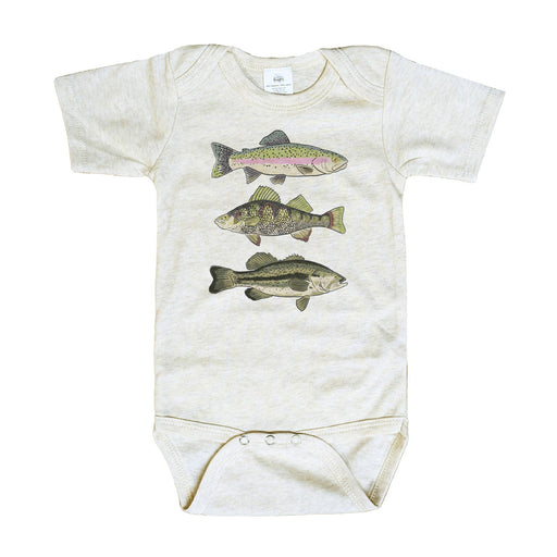Three Fish Summer Bodysuit - Nature Baby Outfitter