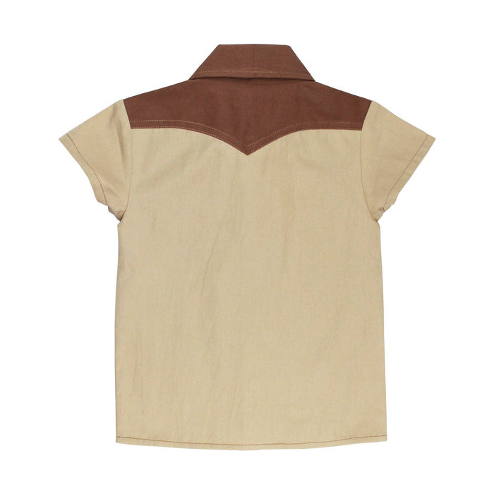 Oatmeal | Kids' Western Button-Up Shirt