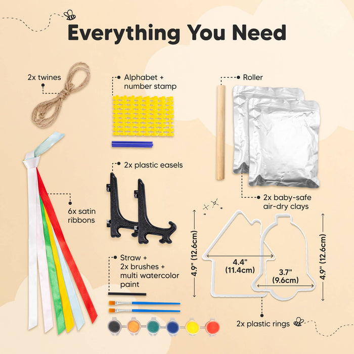 Trove Baby Hand & Footprint Ornament Keepsake, Paw Print Kit - Nature Baby Outfitter