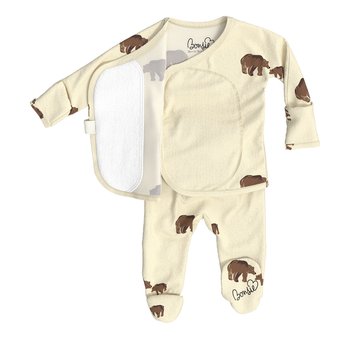 Mama Bear Bamboo Footie Pajamas