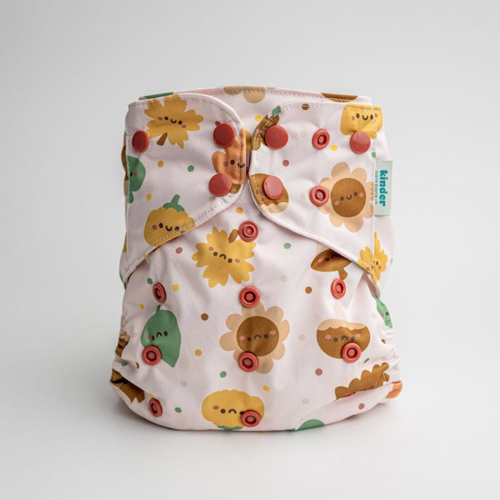 Nature: Essentials Pocket Cloth Diaper with Athletic Wicking Jersey, Grows with your Baby