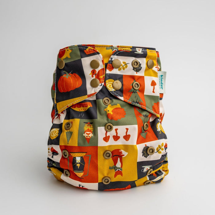 Nature: Essentials Pocket Cloth Diaper with Athletic Wicking Jersey, Grows with your Baby