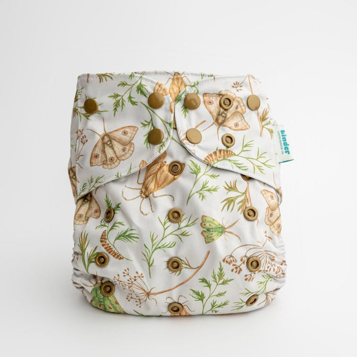 Nature: Essentials Pocket Cloth Diaper with Athletic Wicking Jersey, Grows with your Baby