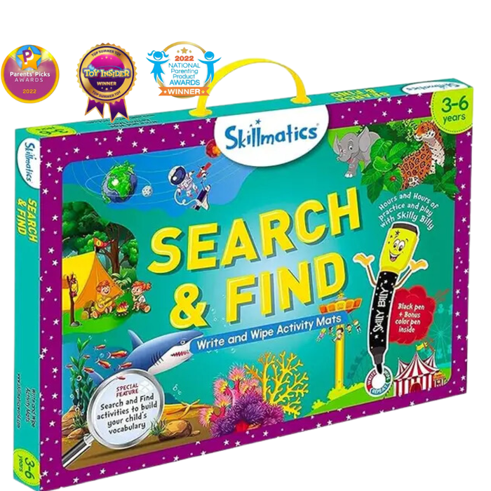 Search & Find Wipe and Write Activity Mats