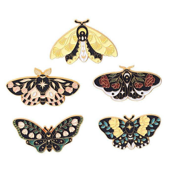Colorful Butterfly Insect Brooch Metal Badge Scarf Clip