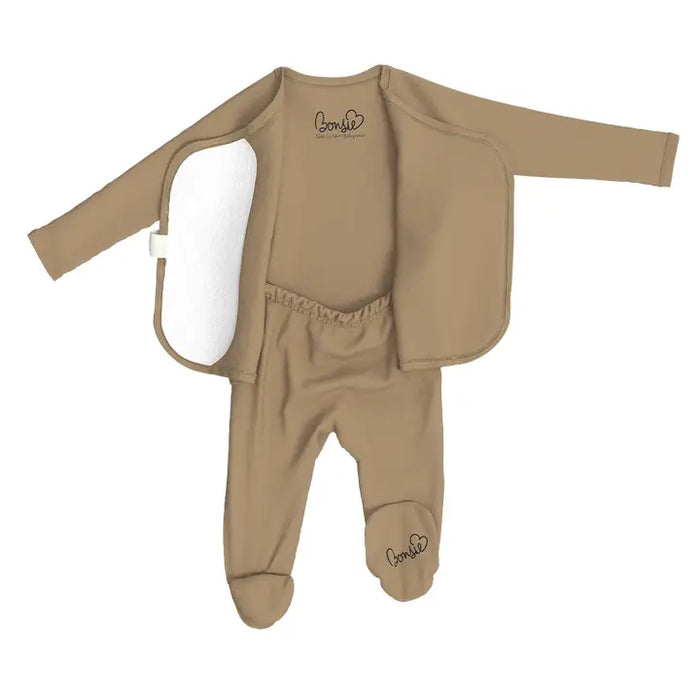 Mocha Bamboo Footie Pajamas