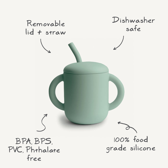 Silicone Training Cup + Straw - Nature Baby Outfitter