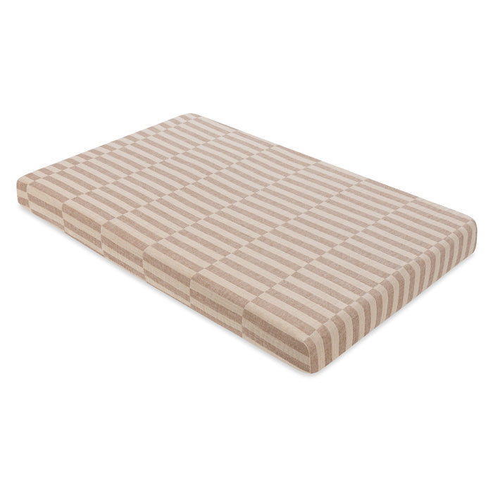 T30636,Babyletto,Cocoa Stripe Muslin Mini Crib Sheet in GOTS Certified Organic Cotton
