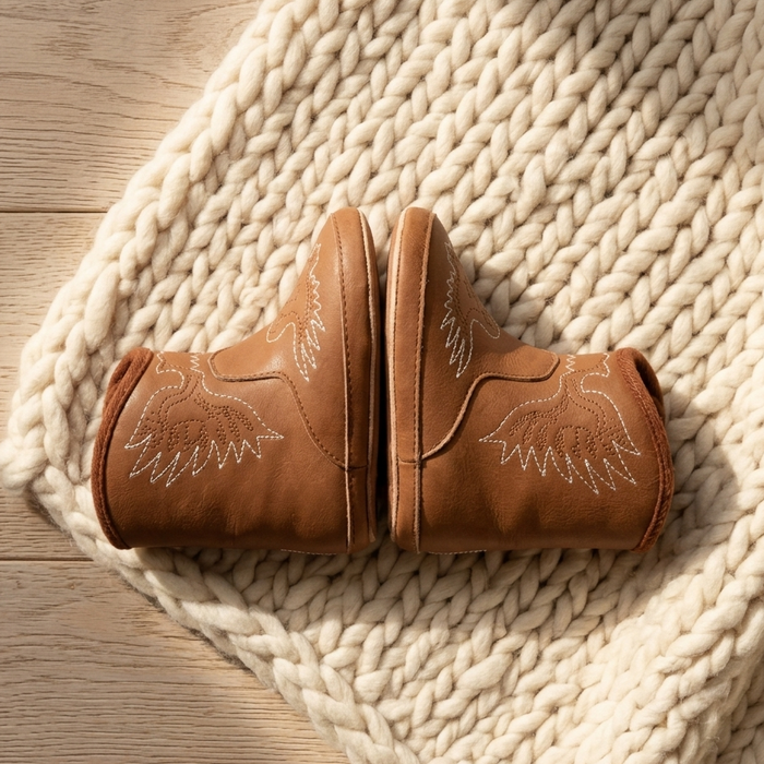 Lil' Buckaroo Brown Baby Cowboy Boots