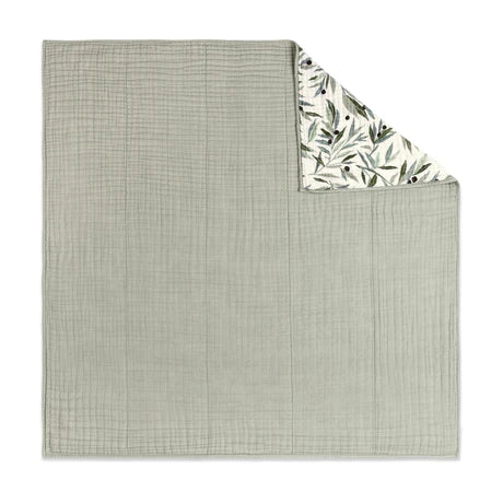 Olive Branches 3-Layer Organic Muslin Quilt