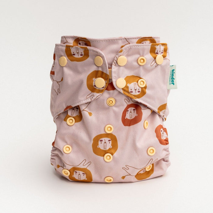 Animals and Insects: Essentials Pocket Cloth Diaper with Athletic Wicking Jersey, Grows with your Baby