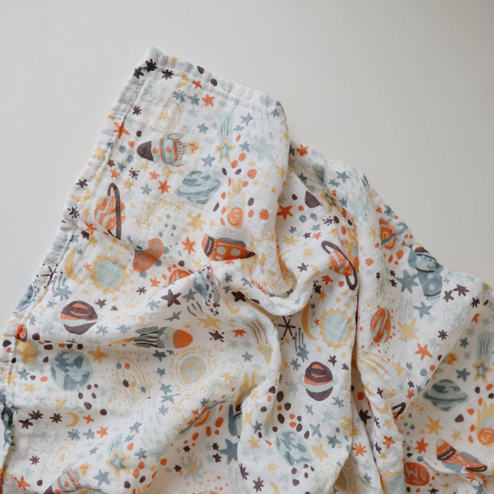 Organic Cotton Muslin Swaddle Blanket - Nature Baby Outfitter
