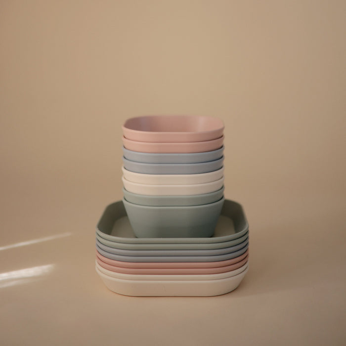 Square Dinnerware Plates - Nature Baby Outfitter