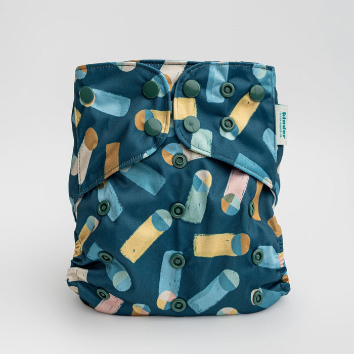 Abstract: Essentials Pocket Cloth Diaper with Athletic Wicking Jersey, Grows with your Baby