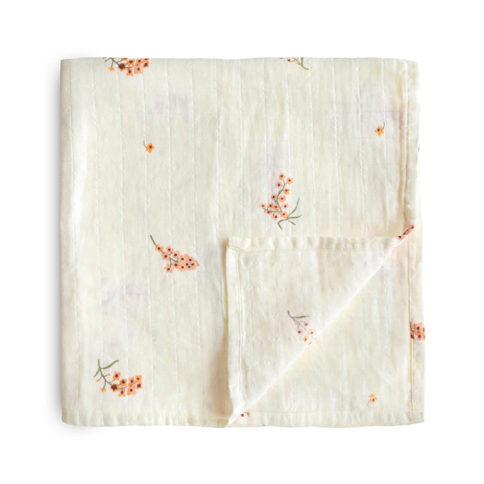 Organic Cotton Muslin Swaddle Blanket - Nature Baby Outfitter