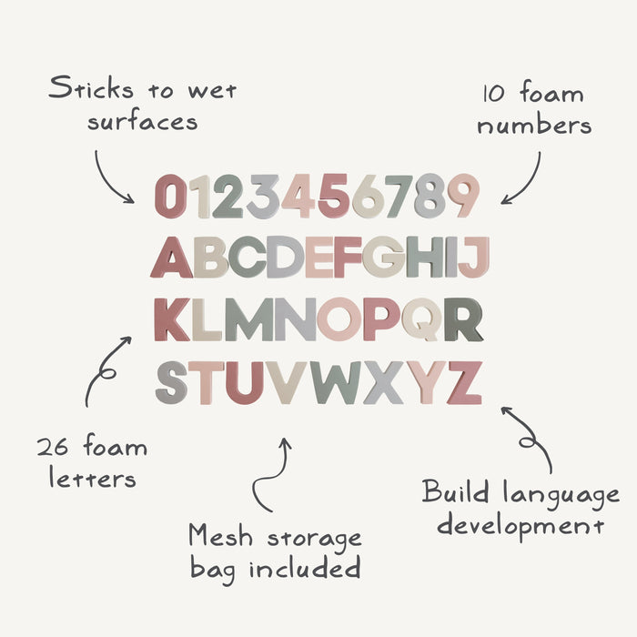 Letters & Numbers Bath Play Set - Nature Baby Outfitter