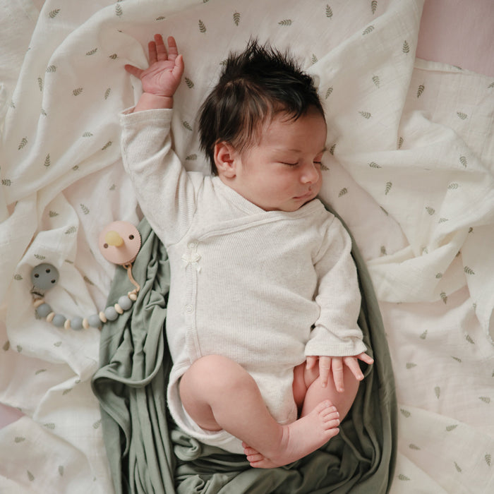 Organic Cotton Muslin Swaddle Blanket - Nature Baby Outfitter
